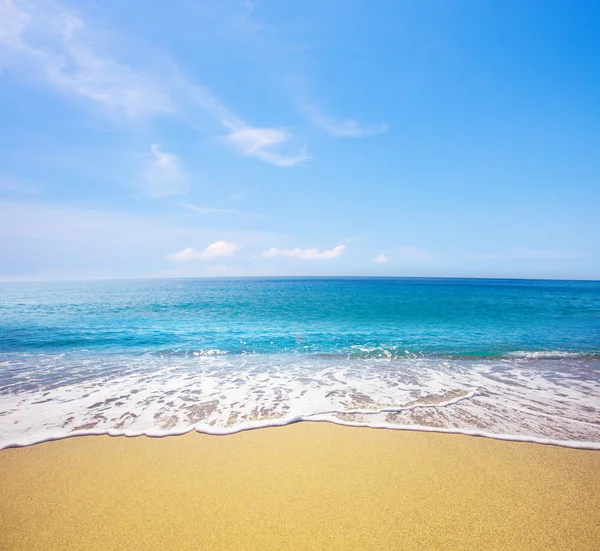 Plage et belle mer tropicale — Photo