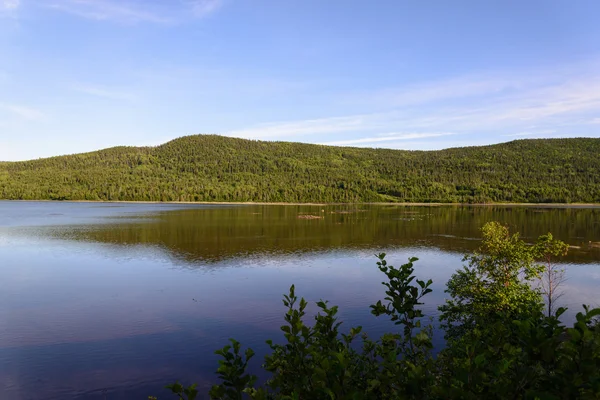 Balıkçı köyü Newfoundland sahil şeridi üzerinde