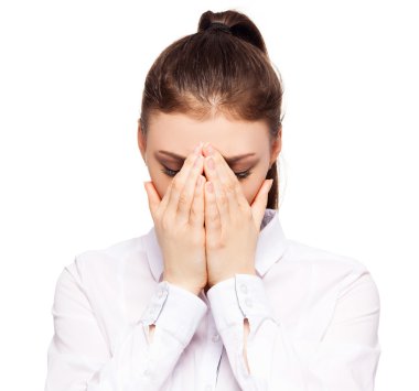 Beyaz üzgün kadın