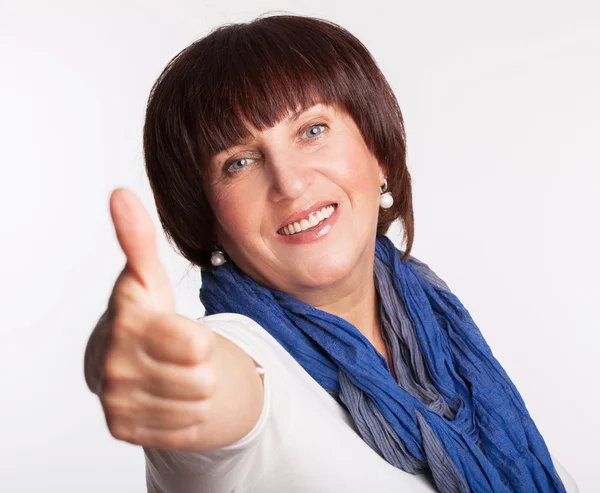 Smiling mature woman — Stock Photo, Image