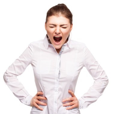 İzole kadın çığlık