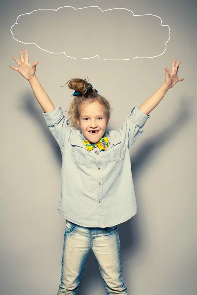 Moda niño feliz — Foto de Stock