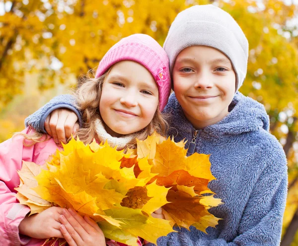 가을의 아이들 — 스톡 사진