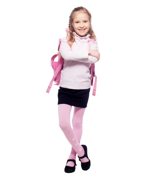 Child with schoolbag — Stock Photo, Image