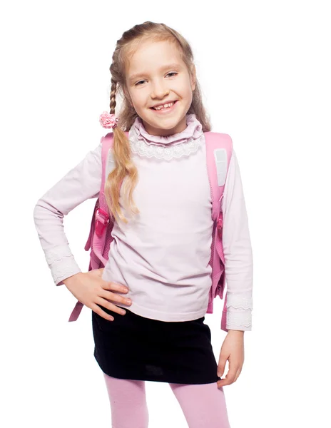 Child with schoolbag — Stock Photo, Image