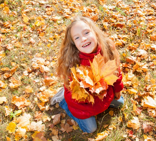 Chica en otoño — Foto de Stock