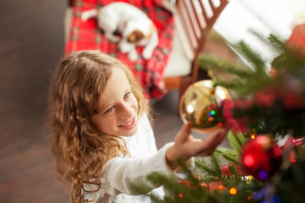 Décoration enfant arbre de Noël — Photo