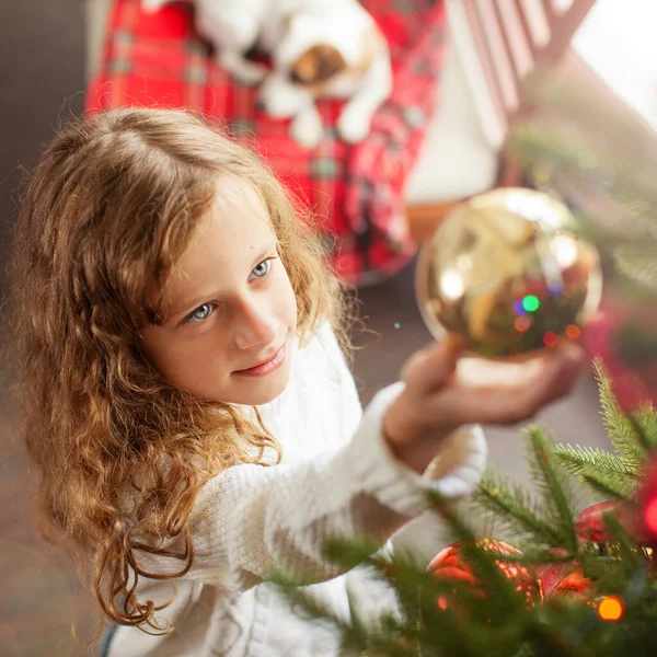 Child decoration christmas tree — Stock Photo, Image