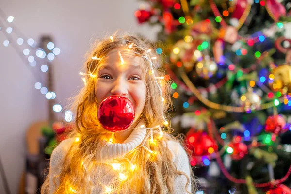 Child decoration christmas tree — Stock Photo, Image