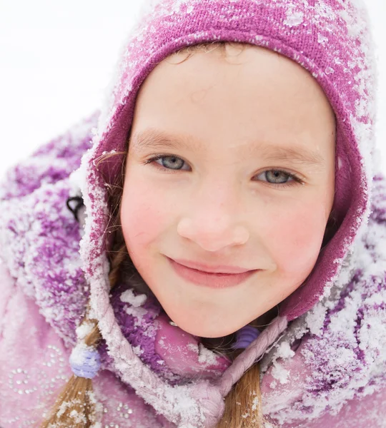 Criança no inverno — Fotografia de Stock