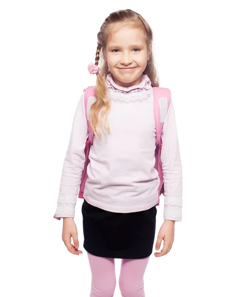 Child with schoolbag — Stock Photo, Image