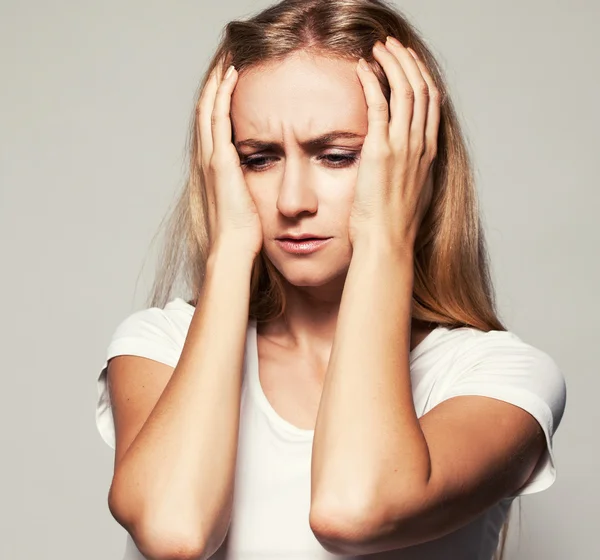 Triste femmina — Foto Stock