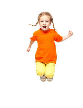Jumping child clipart
