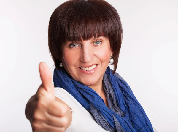 Smiling mature woman — Stock Photo, Image