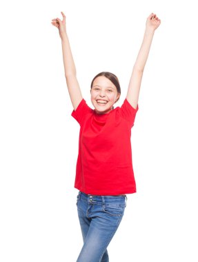 çocuk üzerinde beyaz izole