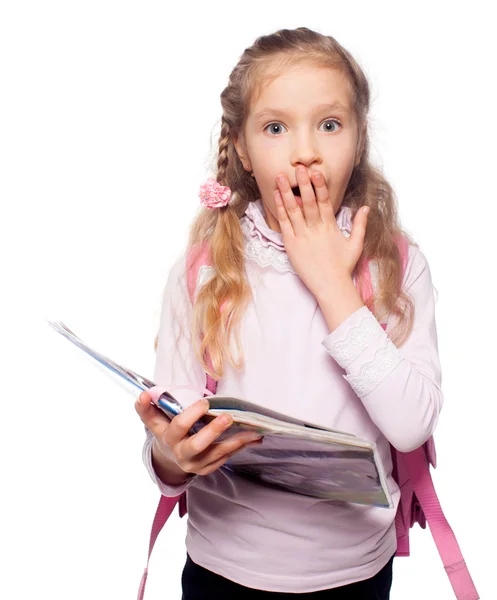 Child with schoolbag — Stock Photo, Image