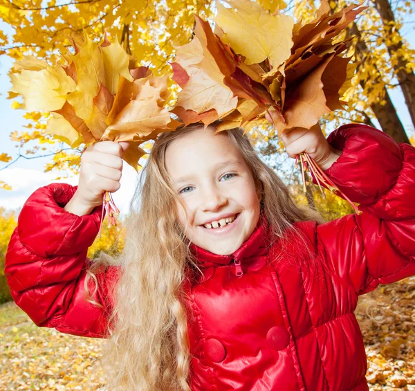 Ragazza in autunno — Foto Stock