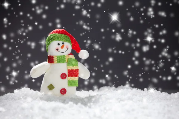 Christmas decoration on snow — Stock Photo, Image