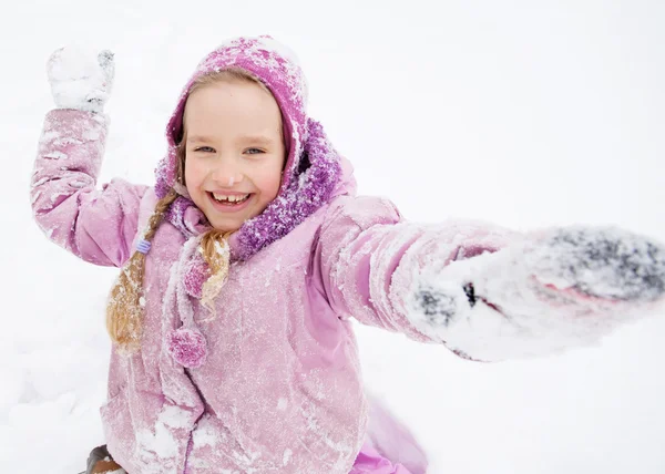 Enfant en hiver — Photo