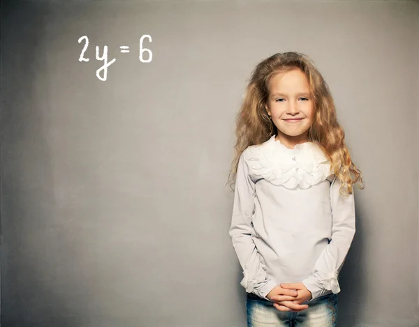 Child about school board — Stock Photo, Image