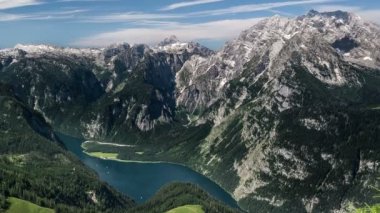 Konigssee hızlandırılmış Berchtesgaden Dağları ile