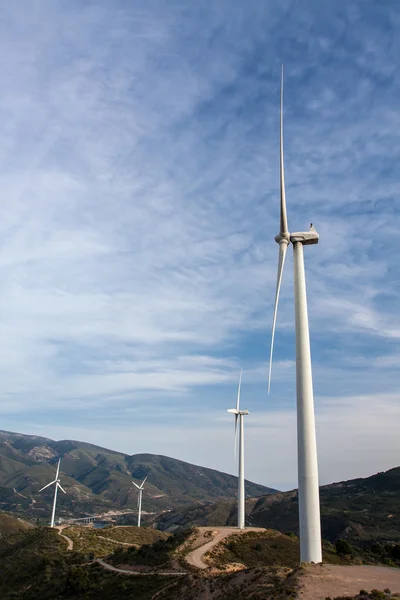 Windmill in mountains — Stock Photo, Image