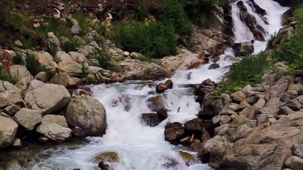 Stuiben waterval in Tirol, Oostenrijk — Stockvideo