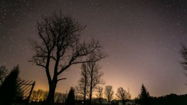 Yıldız 4k ile gece Timelapse