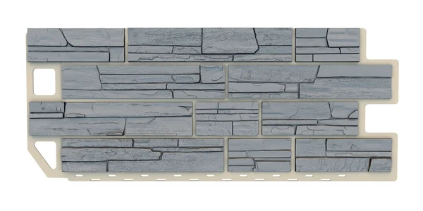Szary kamień fasad izolacyjne panelu — Zdjęcie stockowe