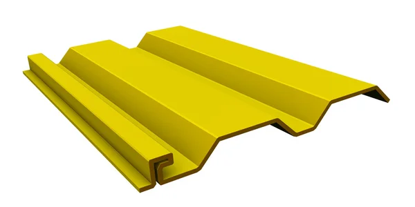 Yellow vinyl siding — Stock Photo, Image
