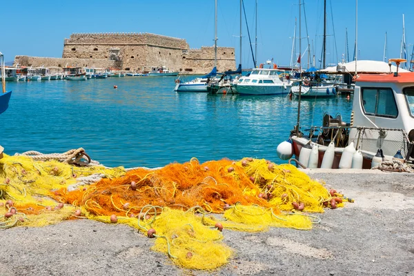 Starego portu weneckiego. Crete, Grecja — Zdjęcie stockowe