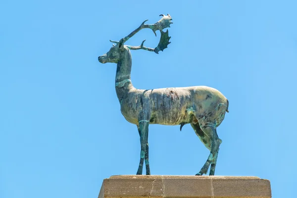 鹿雕像。希腊罗兹岛 — 图库照片