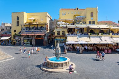 Hipokrat Meydanı. Rhodes, Yunanistan