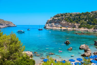 Anthony Quinn Bay. Rhodes, Yunanistan