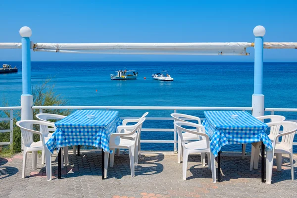 Café in Kamiros Skala. Rhodos, Griechenland — Stockfoto