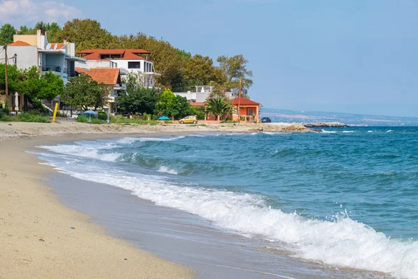 Plaży Platamonas. Pieria, Grecja — Zdjęcie stockowe