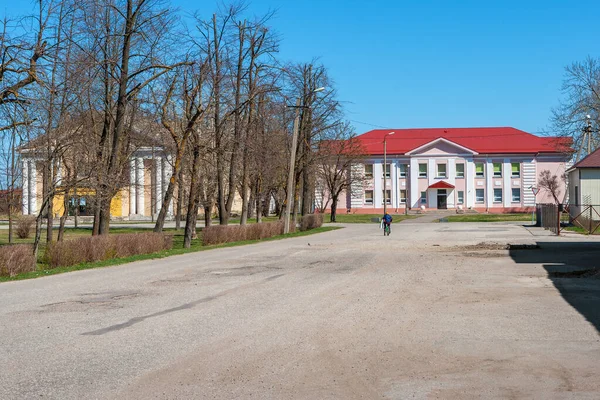 Utsikt Mot Gatan Före Detta Gruvbyn Kukruse Ida Viru Län — Stockfoto