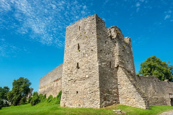 Mur Tour Défensive Château Épiscopal Xiiie Siècle Haapsalu Estonie États — Photo