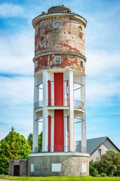 Dos Símbolos Mais Incomuns Cidade Kohtla Jarve Uma Antiga Torre — Fotografia de Stock