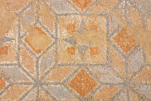 Starožitná Mozaika Archeologickém Parku Dion Pieria Makedonie Řecko — Stock fotografie