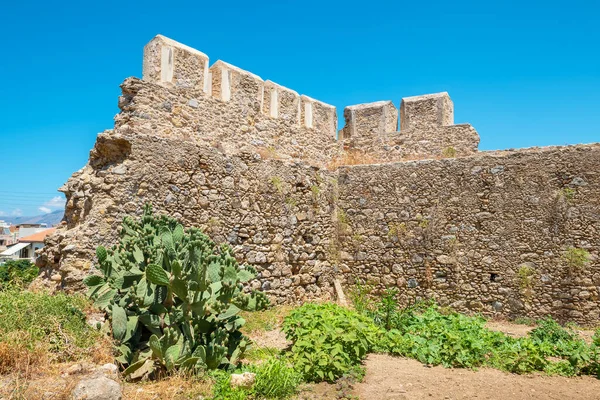 Restos Fortaleza Veneziana Castel Chissamo Kissamos Creta Grécia — Fotografia de Stock