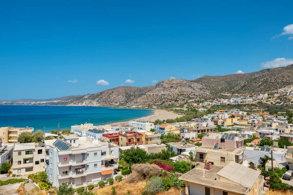 Pejzaż Miasta Paleochora Weneckiej Twierdzy Kreta Grecja — Zdjęcie stockowe