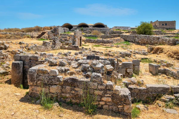 Landschap Van Aptera Archeologische Site Kreta Griekenland — Stockfoto