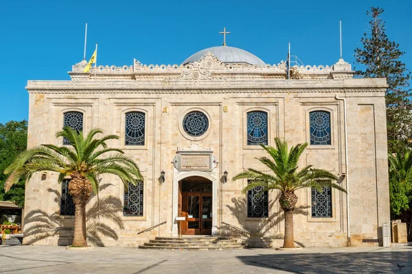 Pohled Starý Ortodoxní Kostel Tita Ayios Titos Heráklionu Kréta — Stock fotografie