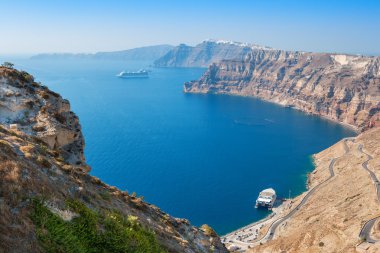 Caldera. Santorini Adası. Yunanistan