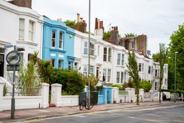 kasaba evleri. Brighton, İngiltere