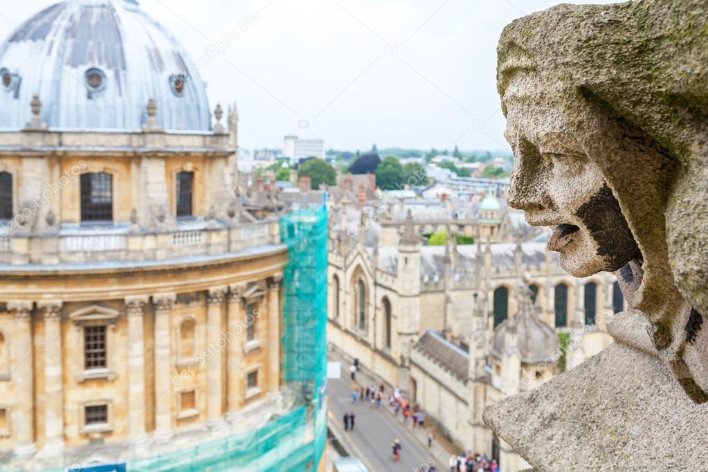 Gargoyle St. Mary The Virgins Church. Oxford, England