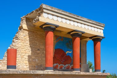 knossos Sarayı. Crete, Yunanistan