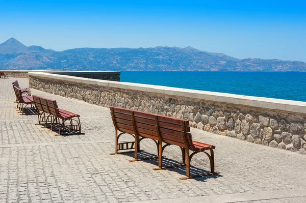 Nábřeží. Heraklion, Kréta, Řecko — Stock fotografie