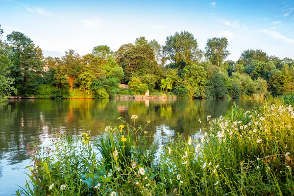 Nad Tamizą. Oxford, Anglia — Zdjęcie stockowe